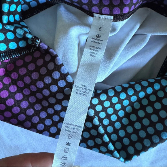 🆕💙 Lululemon High Times Pant - Cosmic Dot White Multi - Picture 8 of 10